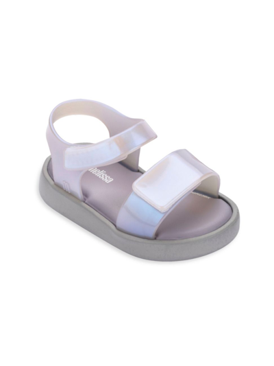 Shop Mini Melissa Kid's Jump Jelly Sandals In Grey Blue