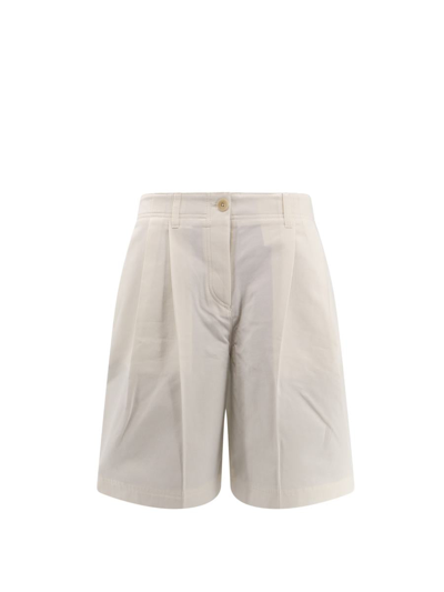 Shop Totême Bermuda Shorts In White