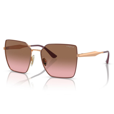 Shop Vogue Eyewear Sunglasses In Rosé Gold