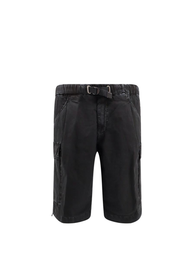Shop White Sand Bermuda Shorts In Black