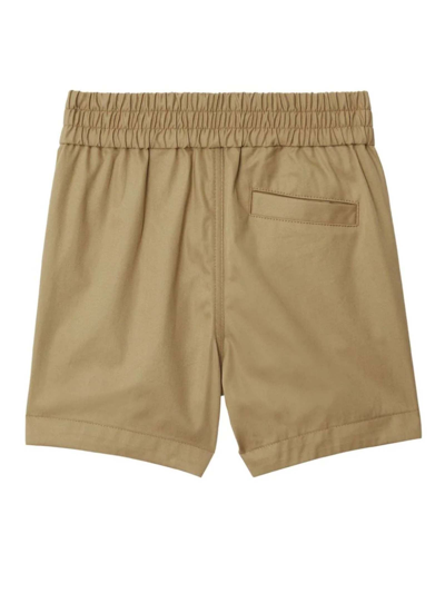 Shop Burberry Kids Shorts Beige