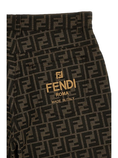 Shop Fendi Kids Shorts Brown