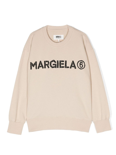 Shop Maison Margiela Sweaters Beige