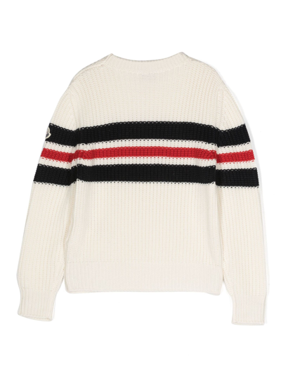 Shop Moncler New Maya Sweaters White