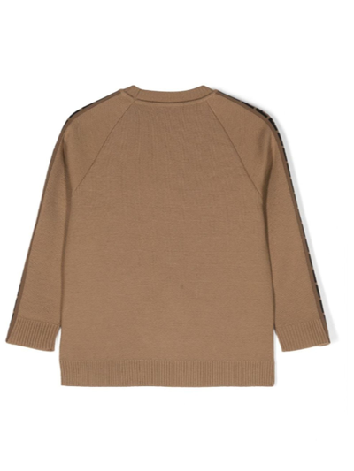 Shop Fendi Kids Sweaters Brown