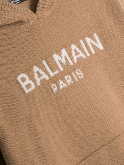 Shop Balmain Sweaters Brown