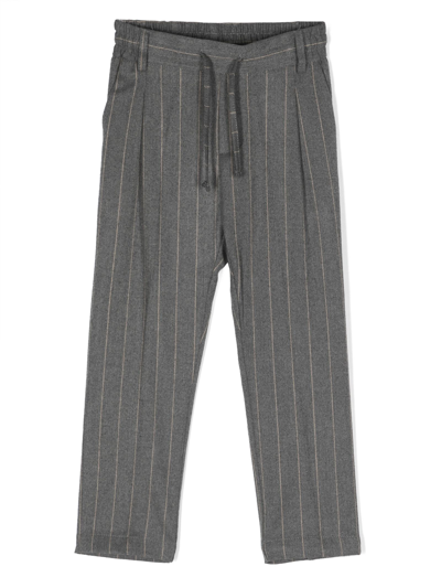 Shop Paolo Pecora Trousers Grey