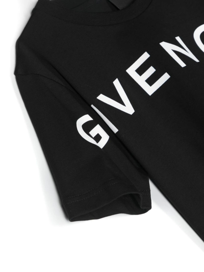 Shop Givenchy Kids T-shirts And Polos Black
