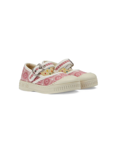 Shop Gucci Kids Flat Shoes Pink