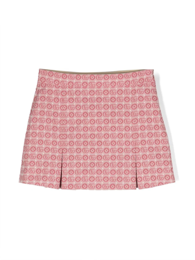 Shop Gucci Kids Skirts Pink