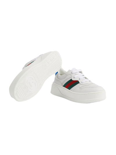 Shop Gucci Kids Sneakers White