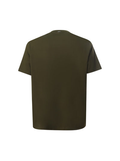 Shop Herno T-shirt  In Green