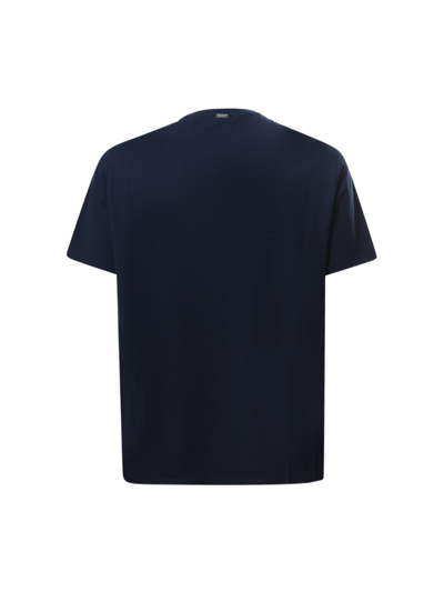 Shop Herno T-shirt  In Blue