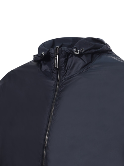 Shop Moorer Reversible Jacket - Dennys Stp In Blue