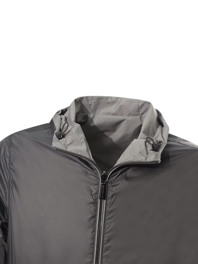Shop Moorer Reversible Jacket - Dennys Stp In Marmo