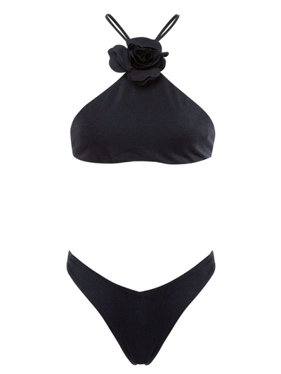 Shop Philosophy Di Lorenzo Serafini Lycra Bikini In Black