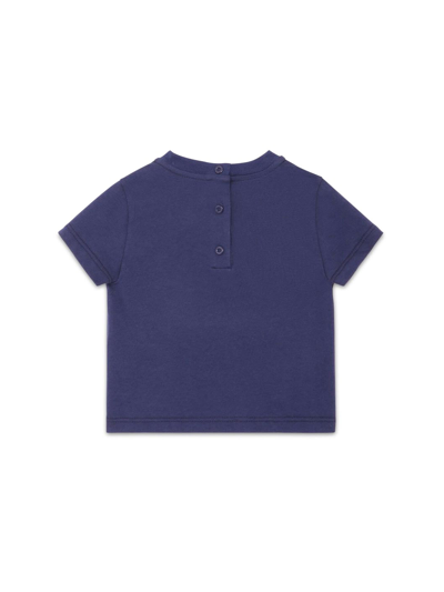 Shop Fendi Kids T-shirts And Polos Blue