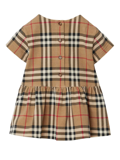 Shop Burberry Kids Dresses Beige