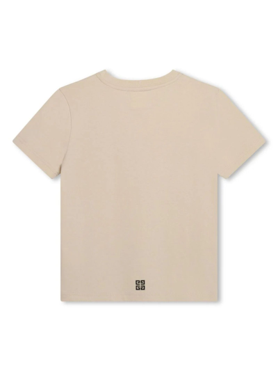 Shop Givenchy Kids T-shirts And Polos Beige
