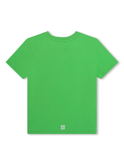 Shop Givenchy Kids T-shirts And Polos Green