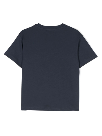 Shop Balmain T-shirts And Polos Blue