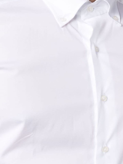 Shop Fay White Stretch-cotton Shirt