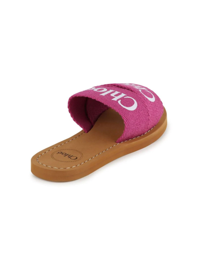 Shop Chloé Chloè Kids Sandals Fuchsia