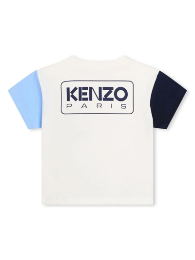 Shop Kenzo Kids T-shirts And Polos White