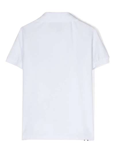 Shop Stone Island Junior Stone Island Kids T-shirts And Polos White