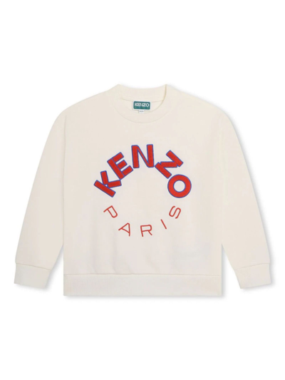 Shop Kenzo Kids Sweaters White