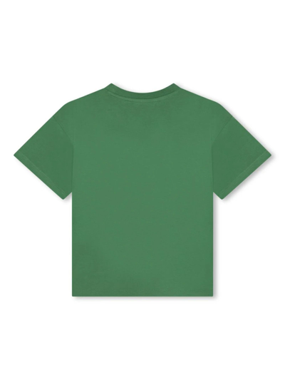 Shop Kenzo Kids T-shirts And Polos Green