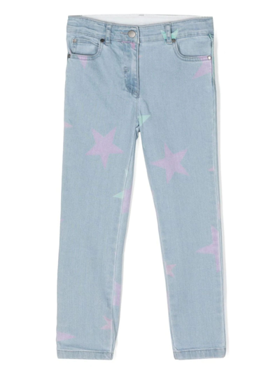 Shop Stella Mccartney Kids Jeans Clear Blue
