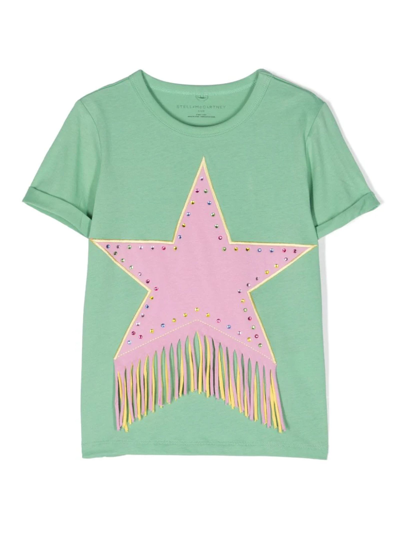 Shop Stella Mccartney Kids T-shirts And Polos Green