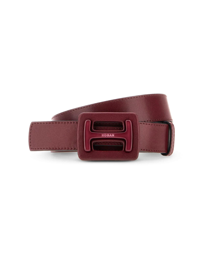 Shop Hogan Belts Bordeaux