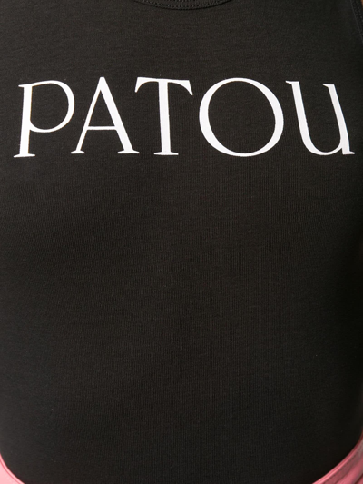Shop Patou Black Cotton Top