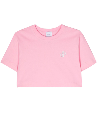 Shop Patou Pink Organic Cotton T-shirt