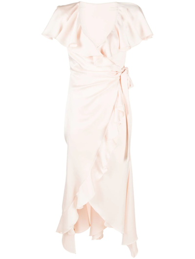 Shop Philosophy Di Lorenzo Serafini Rose Pink Wrap Dress