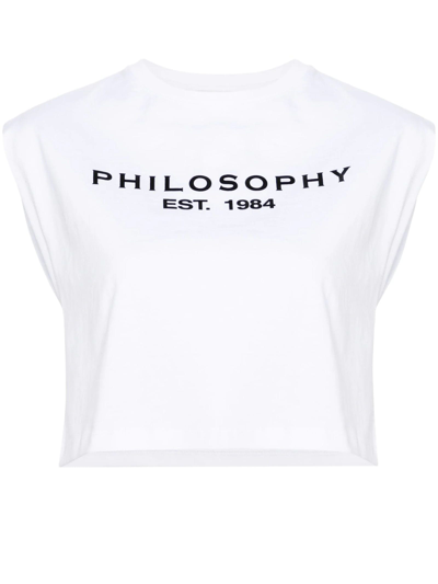 Shop Philosophy Di Lorenzo Serafini White Cotton T-shirt