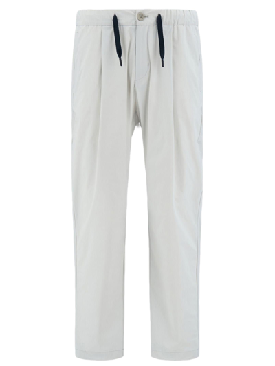 Shop Herno White Nylon Trousers