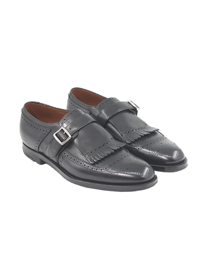 Shop Church's Monk Strap Loafer In Calf Leather In Black