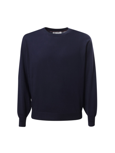 Shop Brunello Cucinelli Sweater  In Blue