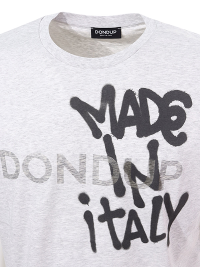 Shop Dondup T-shirt  In Grey