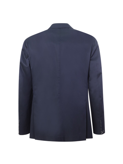 Shop Boglioli Single-breasted Jacket In Blue