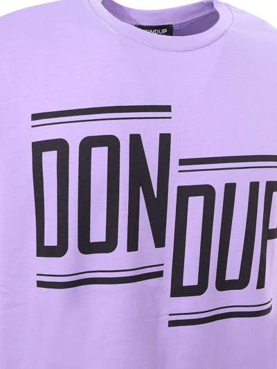Shop Dondup T-shirt  In Purple