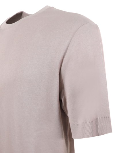 Shop Herno T-shirt  In Dove Grey