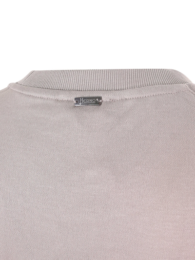 Shop Herno T-shirt  In Dove Grey