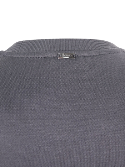 Shop Herno T-shirt  In Grey