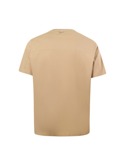 Shop Herno T-shirt  In Sand