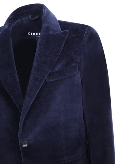 Shop Circolo 1901 Single-breasted Jacket Circolo In Blue