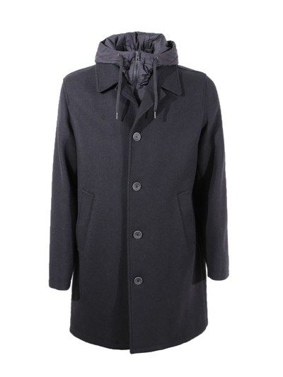 Shop Herno Single Breasted Coat In Black